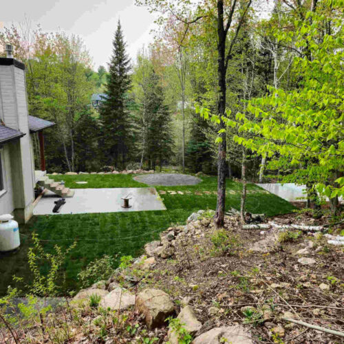 Installation de tourbe