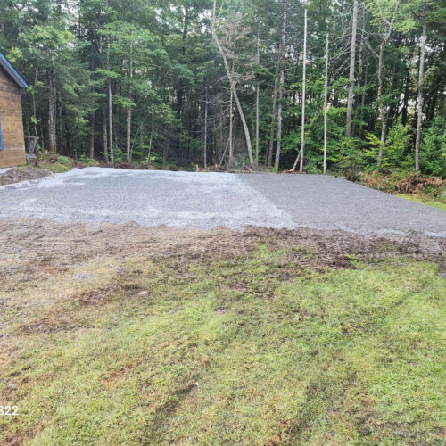 Terrassement pose tourbe